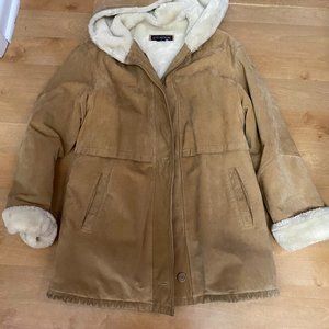 Tan Suede Womans Winter Coat
